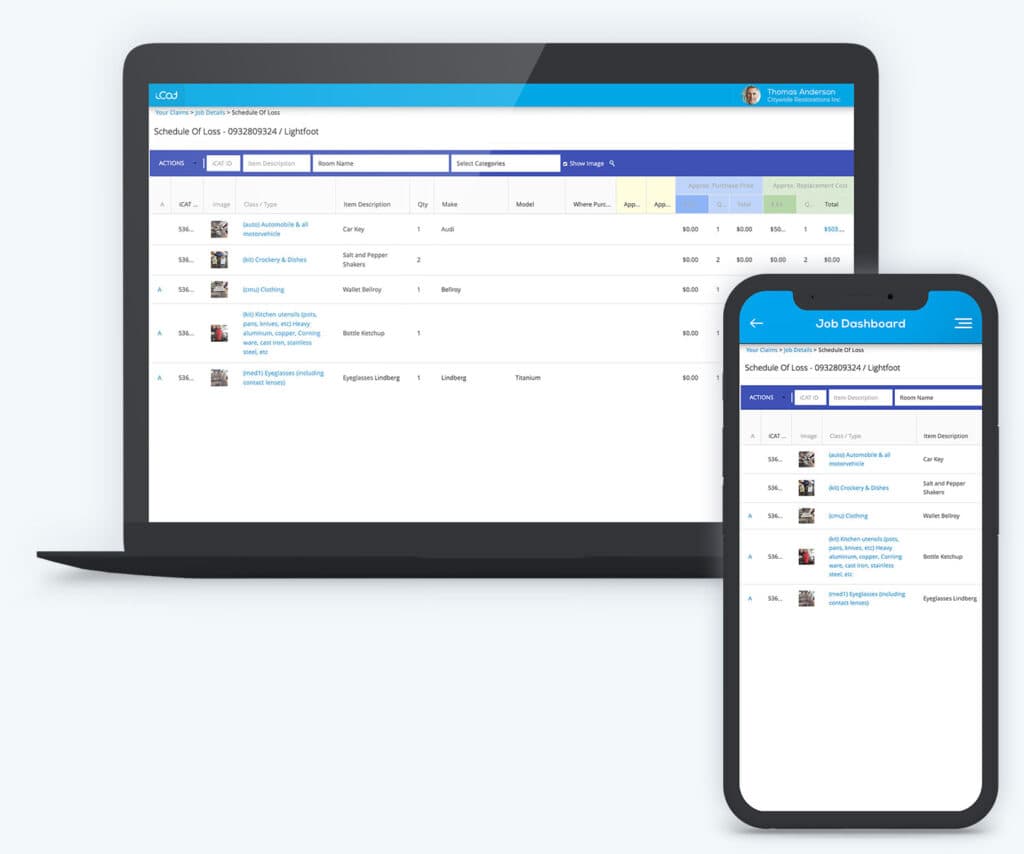 iCat valuation customer-published product view